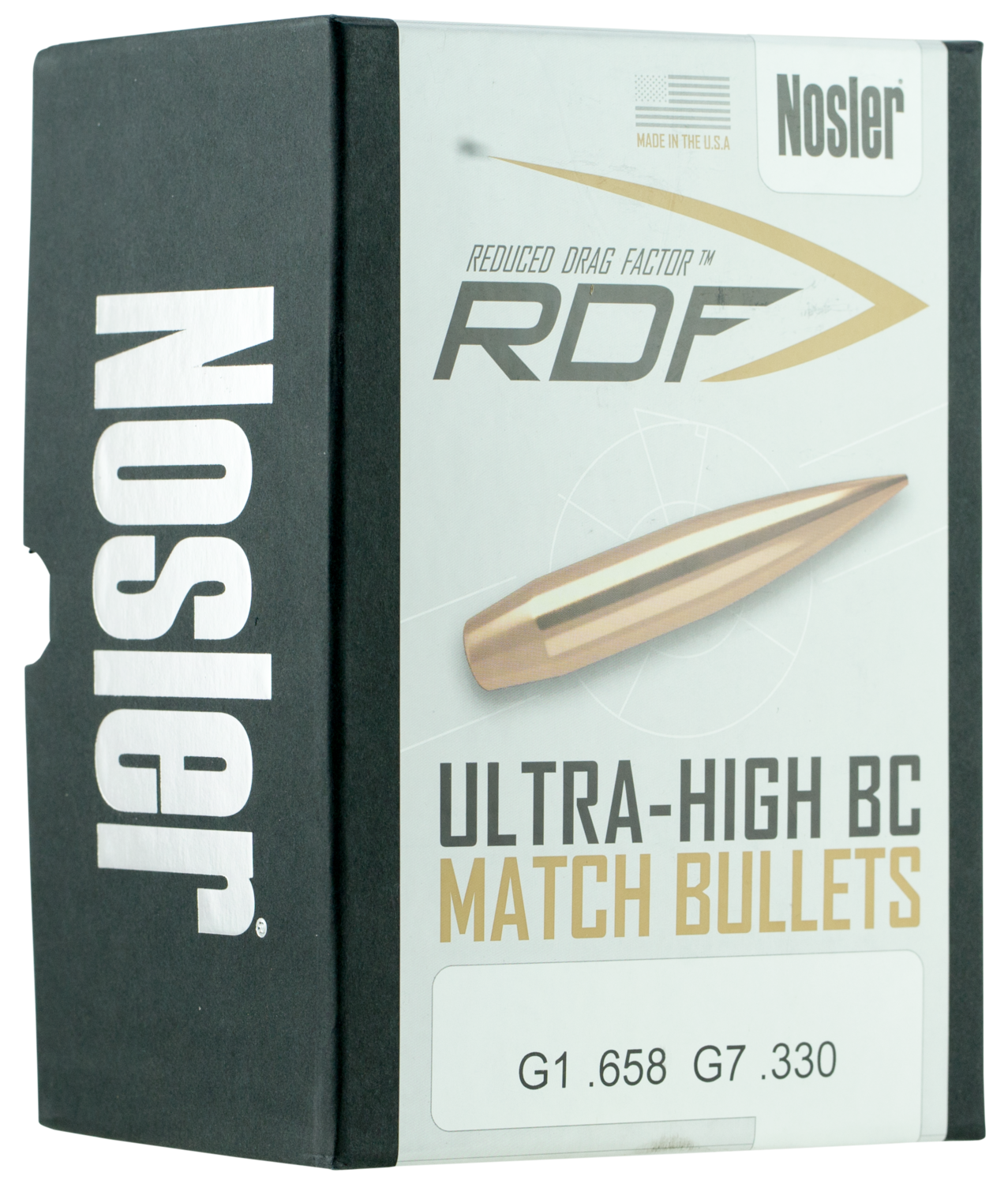 Nosler Rdf, Nos 49825 Rdf Match .264  140 Hpbt  500