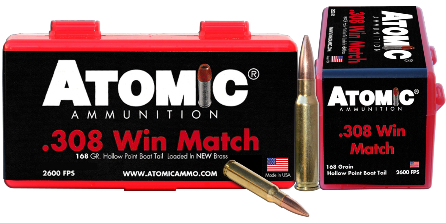 Atomic Rifle, Atomic 00426 308         168 Match Hpbt      50/10