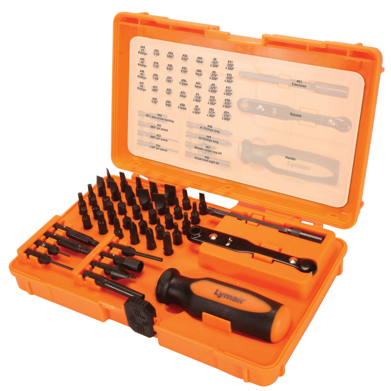 Lyman Master Gunsmith, Lym 7991360 Tool Kit 45pc
