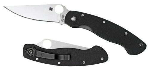 Spyderco Military, Spy C36gpe      Mltry G-10 Pln  Clpnt   4.00   Blk
