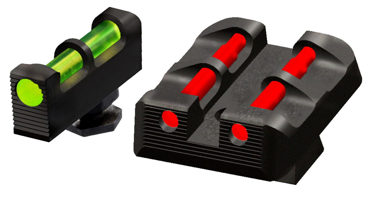 Hiviz Hiviz Target Sight Set For Glock, Hiviz Glt178   Glk Tgt Sights F&r Grbw