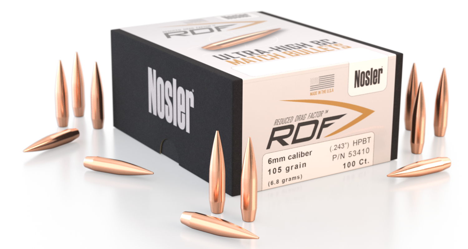 Nosler Rdf, Nos 53410 Rdf Match .243  105 Hpbt  100