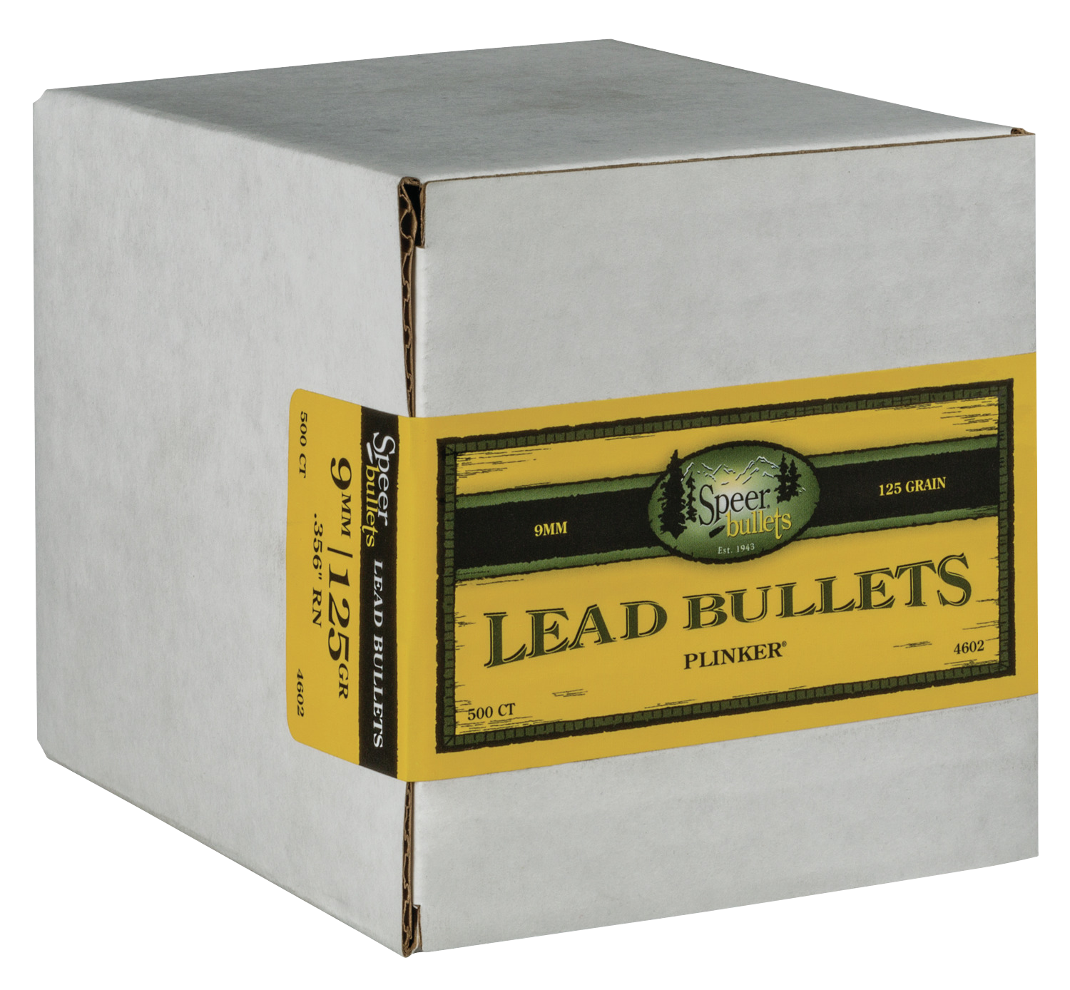 Speer Ammo Handgun, Speer 4602      Bull .356 125 Rn Lead        500/1