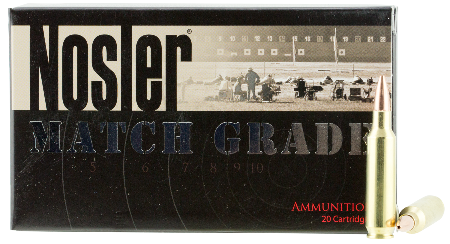 Nosler Match Grade, Nos 60016 Cc 22nos  Match  77 Cc             20/10
