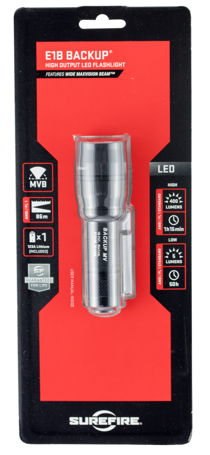 Surefire E1b, Sf E1b-mv      E1b W/14mm Max Vis  400