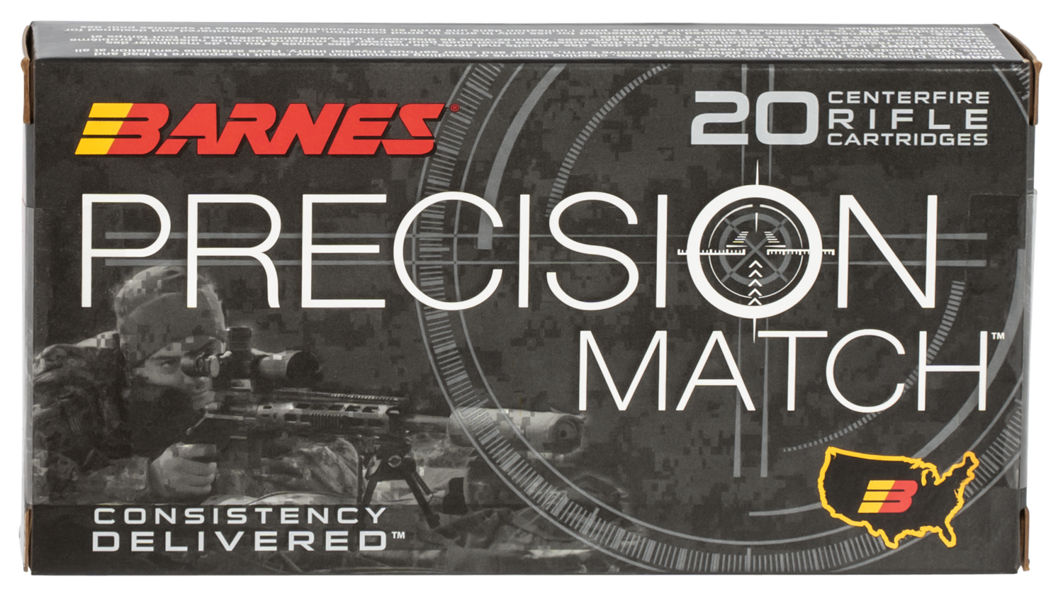 Barnes Bullets Precision Match, Brns 30166 Bb65crdm1   6.5crd    140 Omtbt   20/10