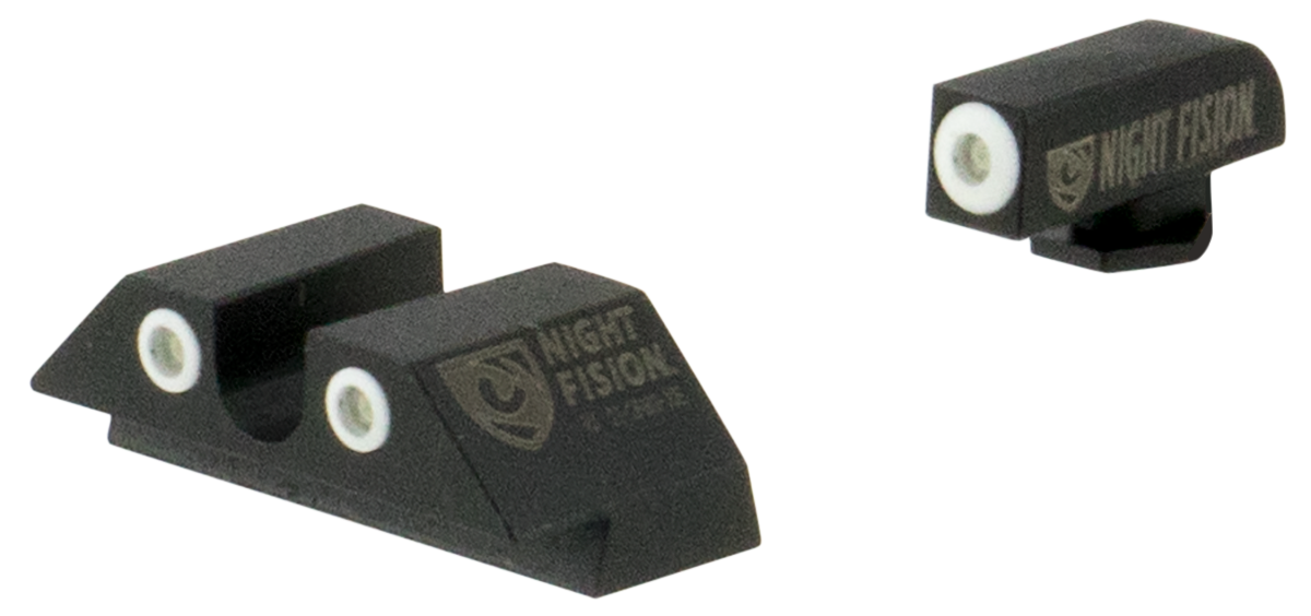 Night Fision Night Fision Tritium Night Sights For Glock, Nf Glk-001-007-wgwg     Ns Glk 17/19 U-rear