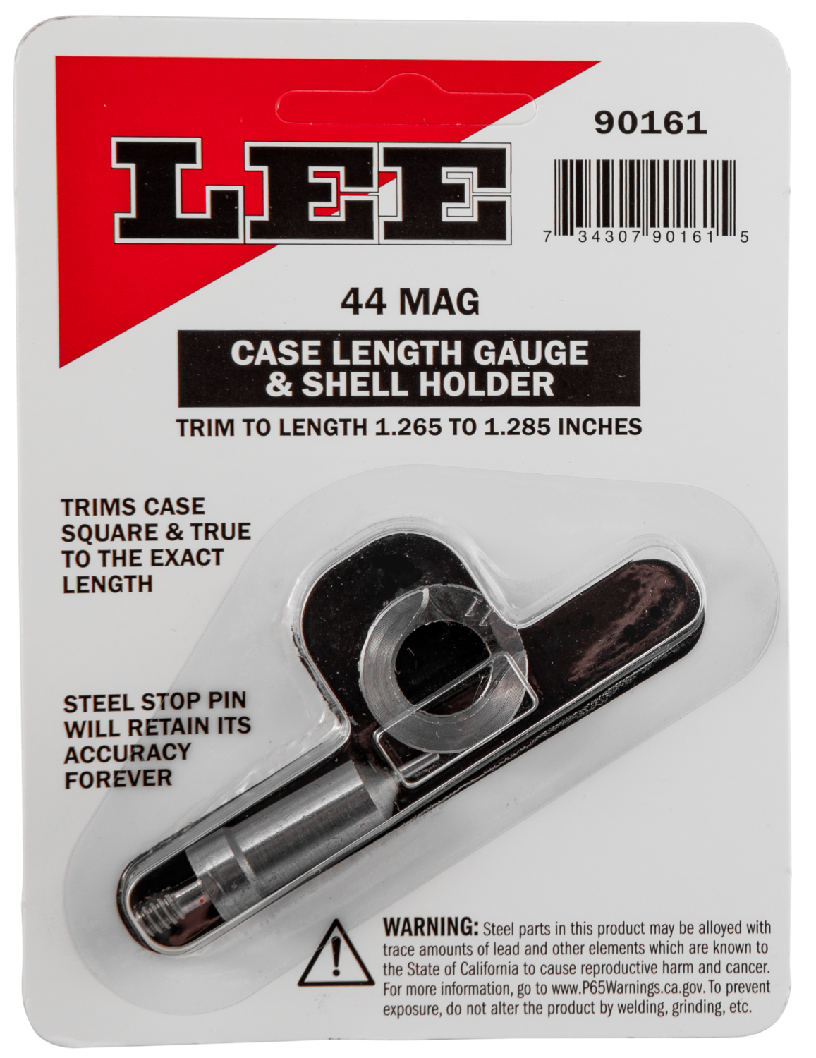Lee Case Length Gauge, Lee 90161 Gauge/holder 44 Rem Mag