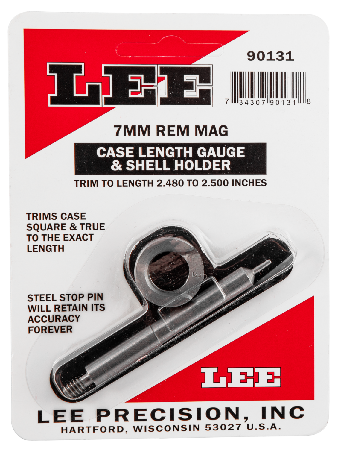 Lee Case Length Gauge, Lee 90131 Gauge/holder 7mm Rem Mag