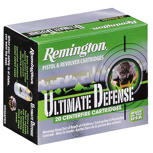 Remington Ammunition Ultimate Defense, Rem 28957 Hd40swa   Ultd 40s       165bjhp   20/25