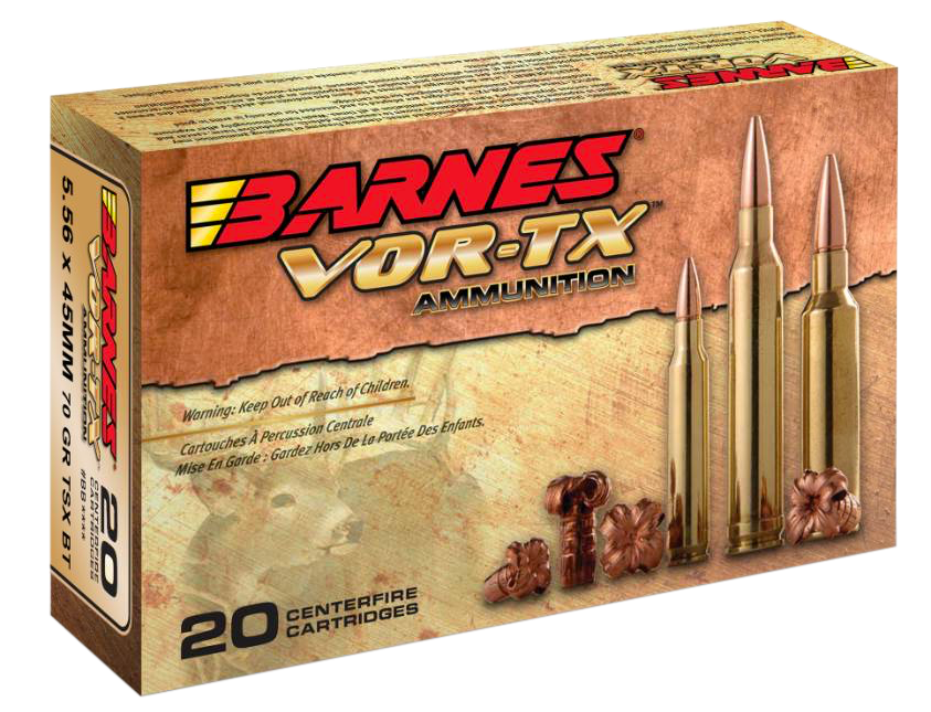 Barnes Bullets Vor-tx, Brns 31191 Bb556x2     5.56x45    70 Tsx Bt  20/10