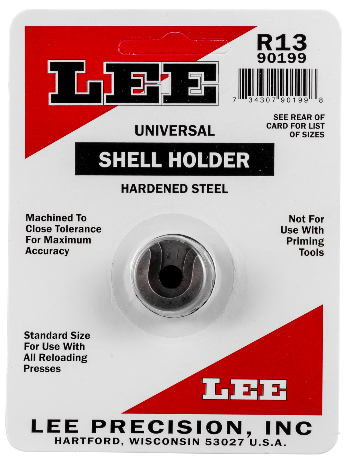 Lee Shell Holder, Lee 90199 R13 Shell Holder