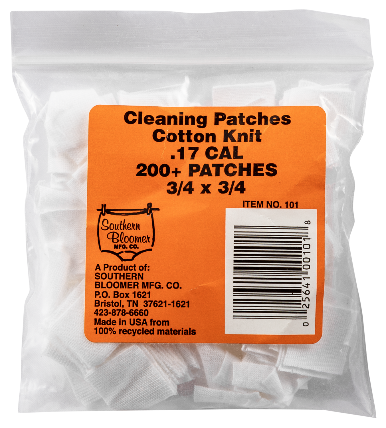 Southern Bloomer Cleaning Patches, Sbc 101  17 Cal Patches          200 Ct