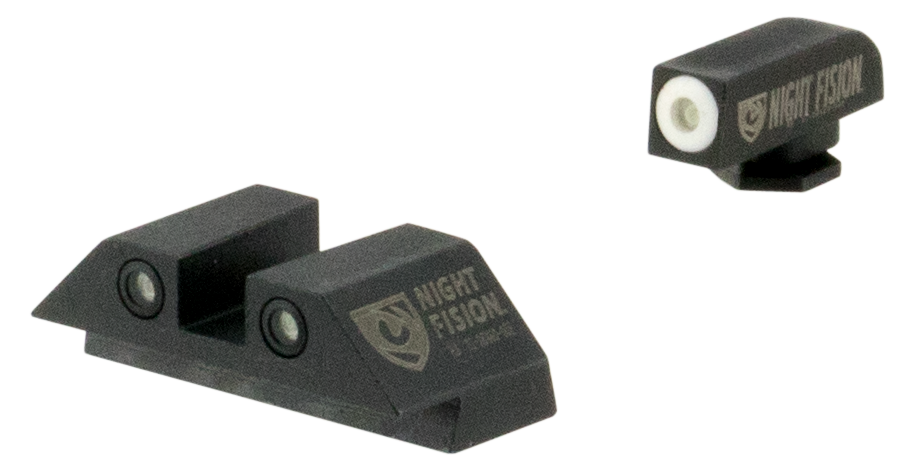 Night Fision Night Fision Tritium Night Sights For Glock, Nf Glk-001-003-wgwg     Ns Glk 17/19 Square