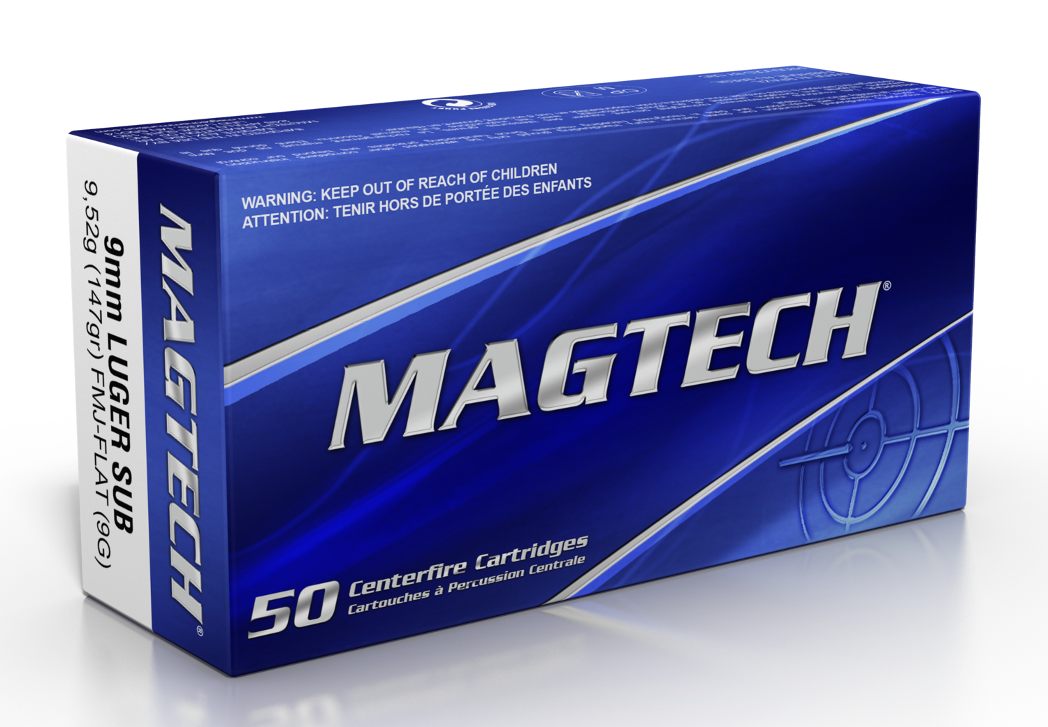 Magtech Range/training, Magtech 9g         9mm     147 Fmc           50/20