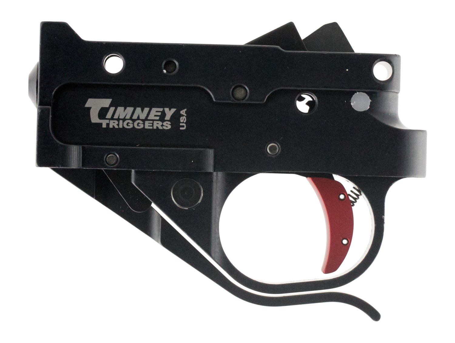 Timney Triggers Replacement Trigger, Timney 1022-2c      Rug 1022 Blk Housing Red Shoe