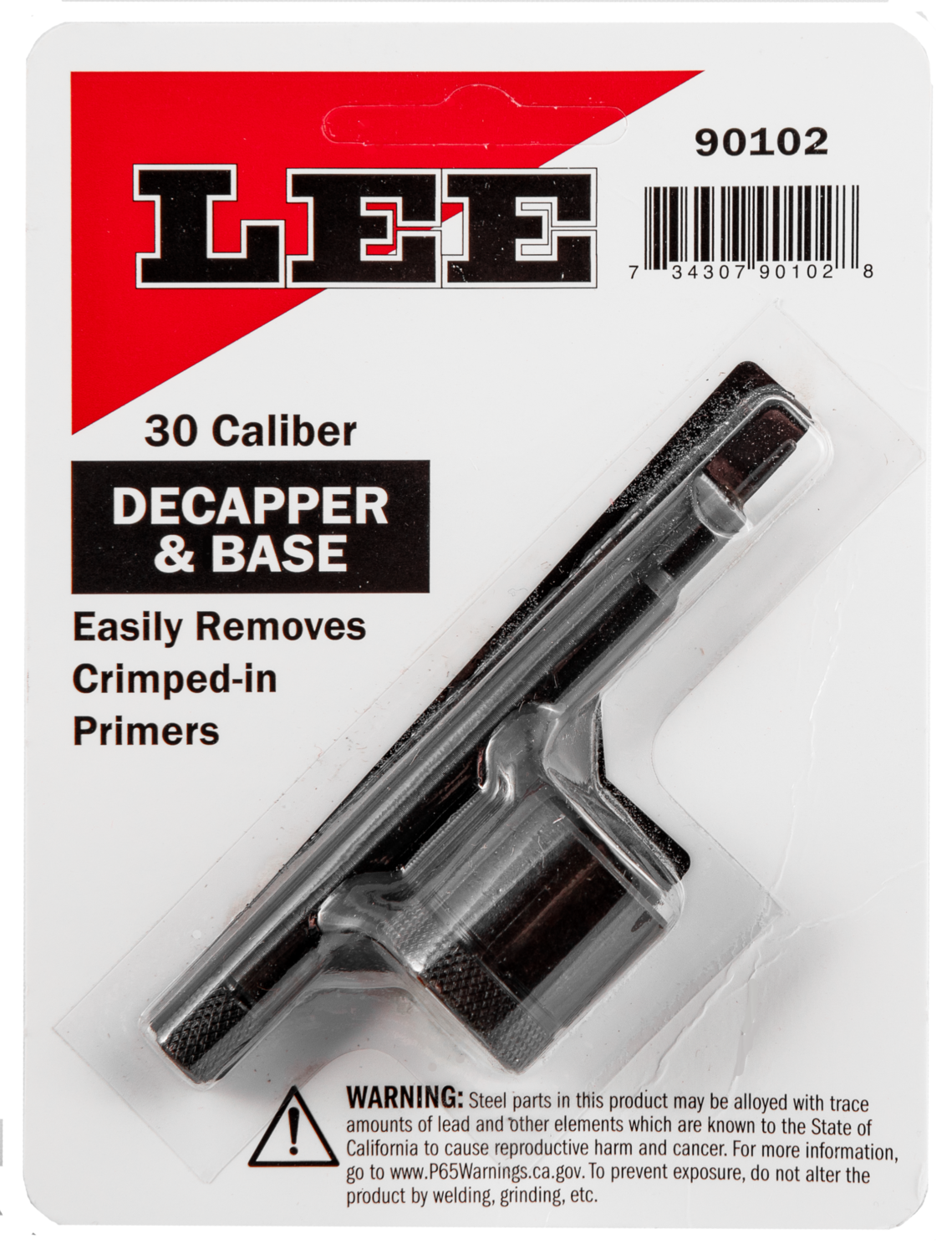 Lee Decapper & Base, Lee 90102 Decapper & Base 30 Caliber