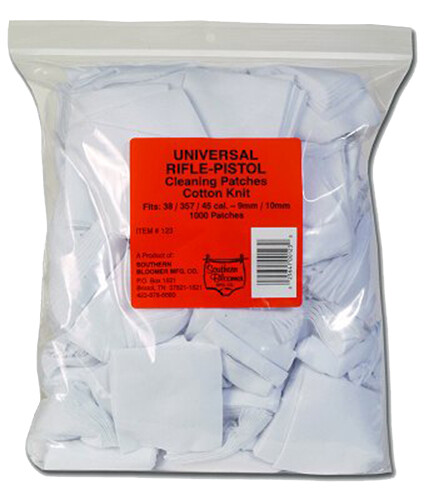 Southern Bloomer Cleaning Patches, Sbc 123  Univ Rifle/hg Patches  1000 Ct