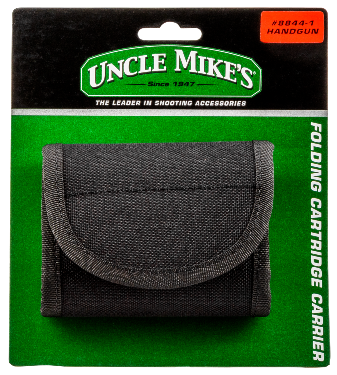 Uncle Mikes Folding Cartridge Carrier, Unc 8844-1 Cartridge Carrier Hndgn Blk