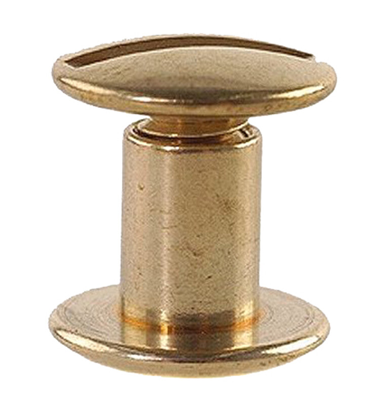 Uncle Mikes Chicago Screw, Unc 2509-0 Brass Chicago Screws  24/pk