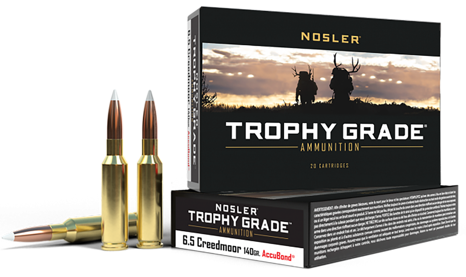 Nosler Trophy Grade, Nos 60080 Trophy 6.5crd   140 Ab             20/10