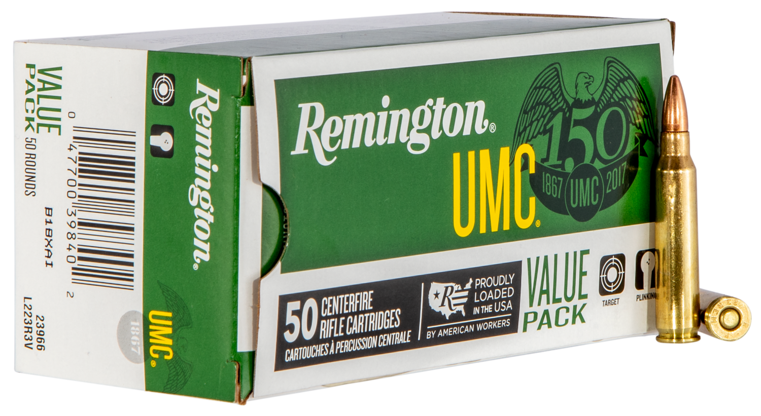 Remington Ammunition Umc, Rem 23966 L223r3v   Umc 223   Vp    55 Mc    50/08