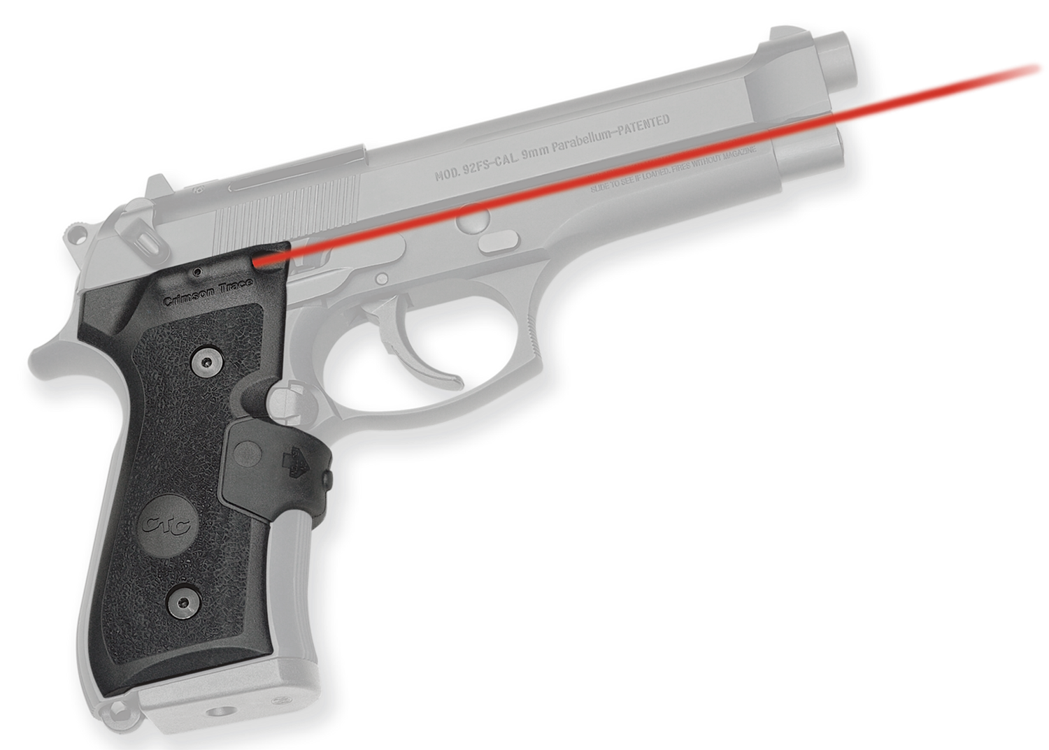 Crimson Trace Lasergrips, Crim Lg402m     Lasergrips Ber92 Milspec