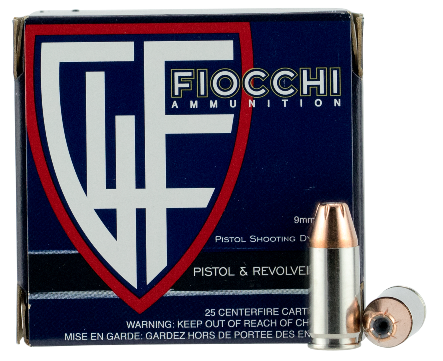 Fiocchi Hyperformance, Fio 9xtpc25   9mm        124 Jhp             25/20
