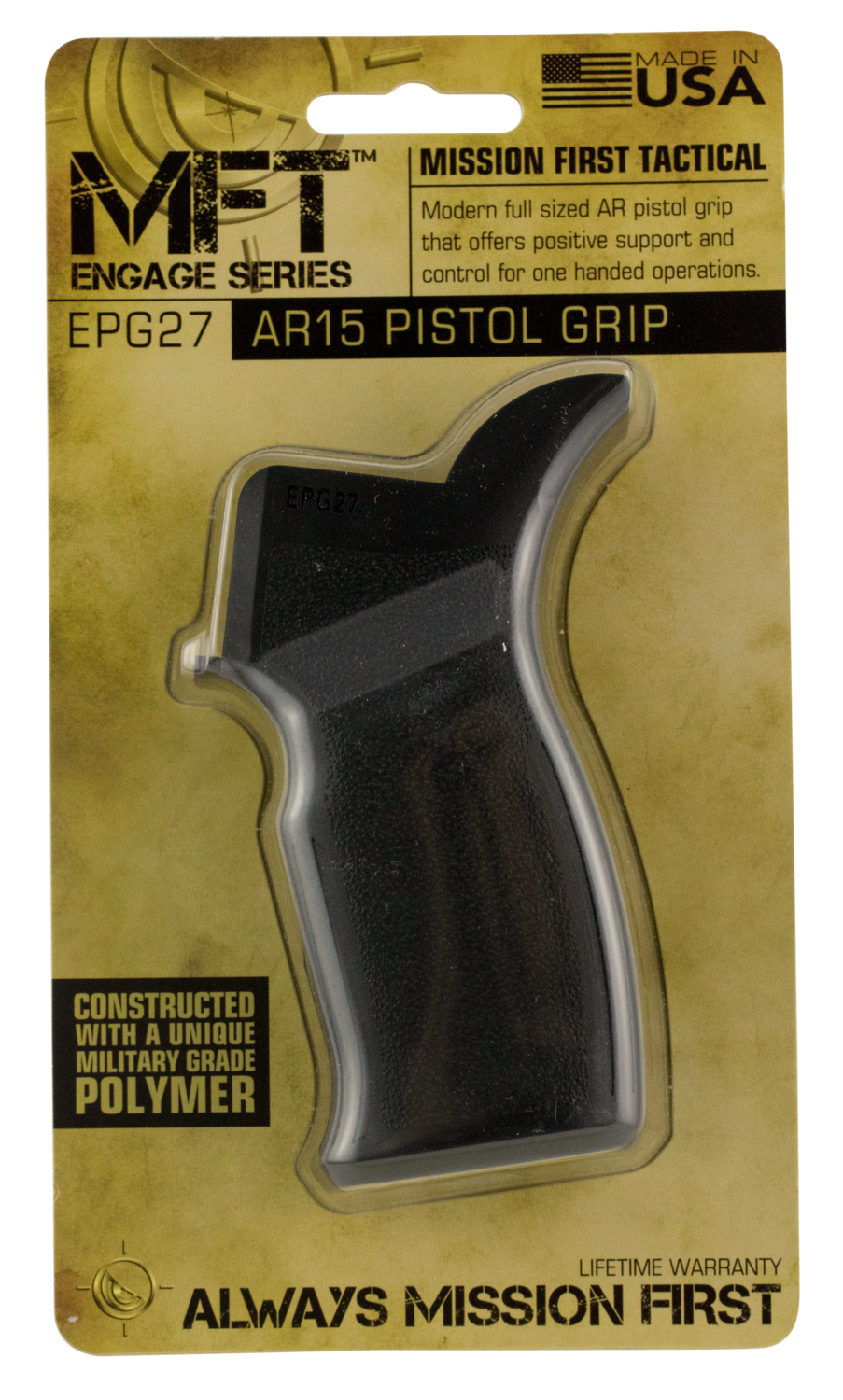 Mission First Tactical Engage, Mft Epg27           Engage Ar15/m16 Pstl Grip Blk