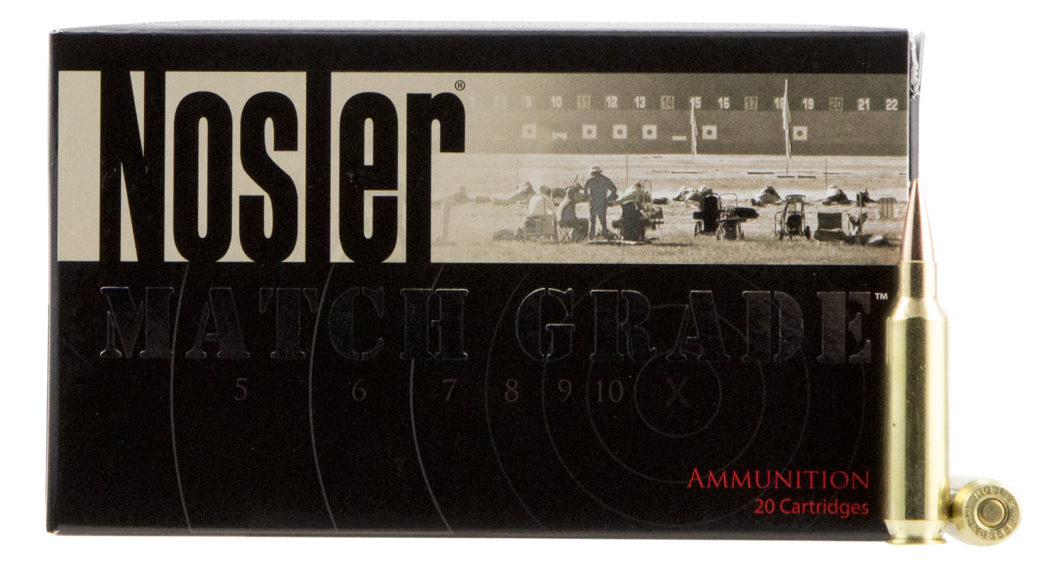 Nosler Match  Grade Rdf, Nos 60162        22 Nos   85 Rdf Hpbt        20/10