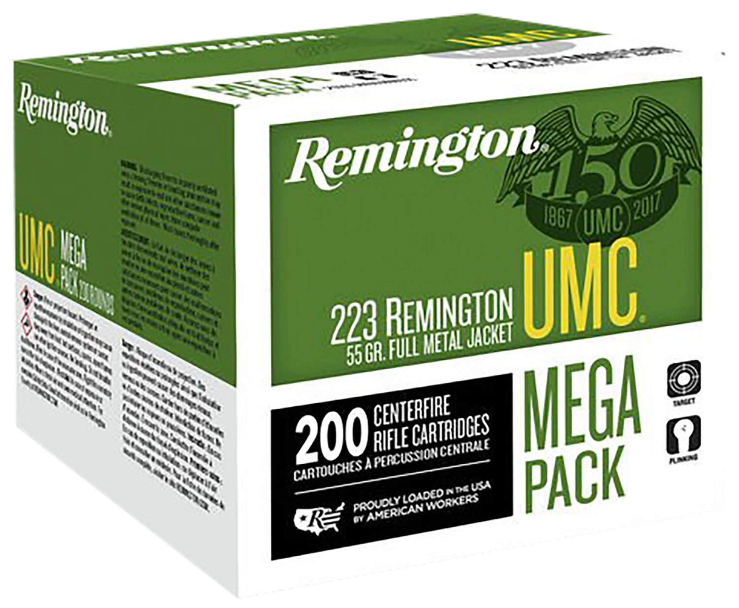 Remington Ammunition Umc, Rem 23683 L223r3a   Umc 223 Mega    55 Mc    200/4