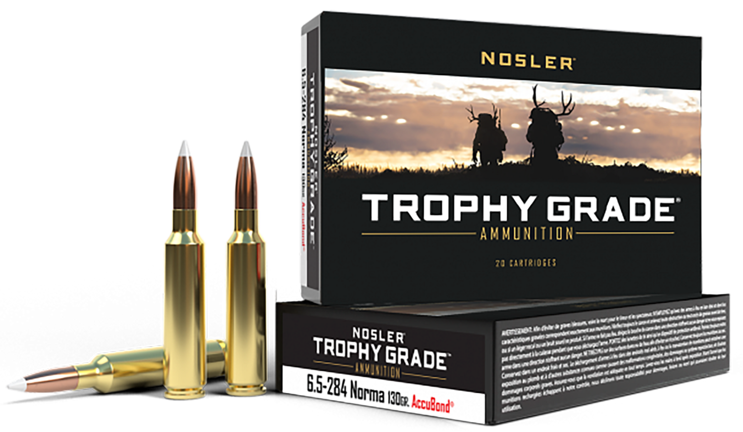 Nosler Trophy Grade, Nos 60021 Trophy 6.5x284  130 Ab             20/10