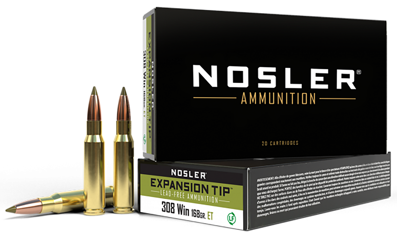 Nosler E-tip, Nos 40035 E-tip  308win   168 E-tip          20/10