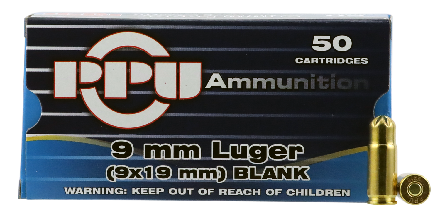 Ppu Blank Ammo, Ppu Ppb9l       9mm Luger Blank              50/20