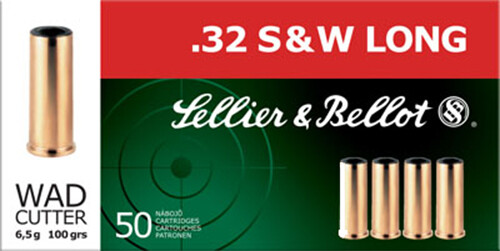 Sellier & Bellot Handgun, S&b Sb32swlb       32 Swl  100 Wc            50/20