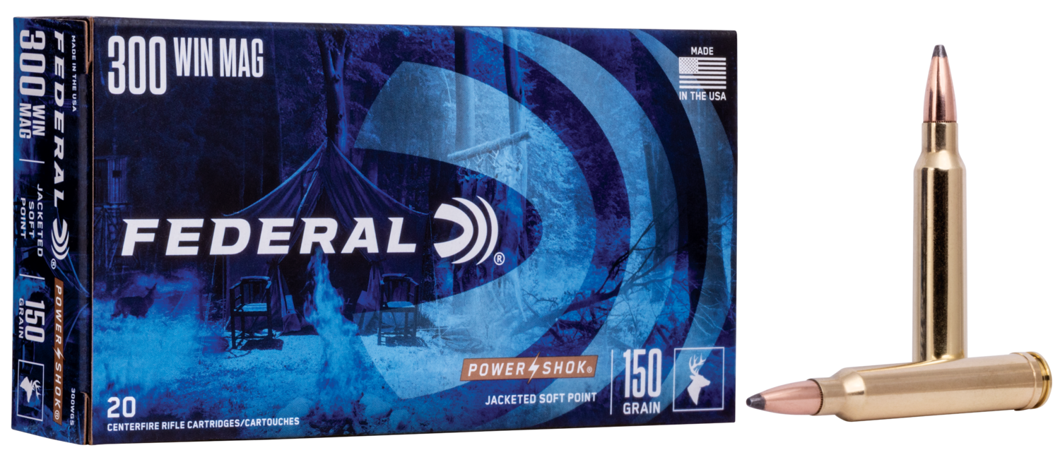 Federal Power-shok, Fed 300wgs         300win  150 Spph          20/10