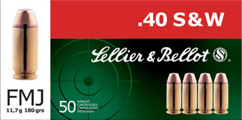 Sellier & Bellot Handgun, S&b Sb40b          40s     180 Fmj           50/20