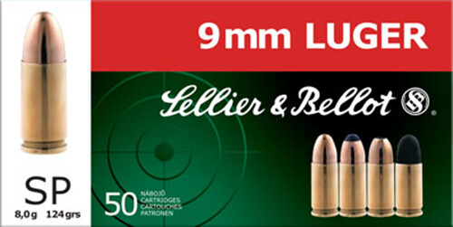 Sellier & Bellot Handgun, S&b Sb9s           9mm     124 Sp            50/20