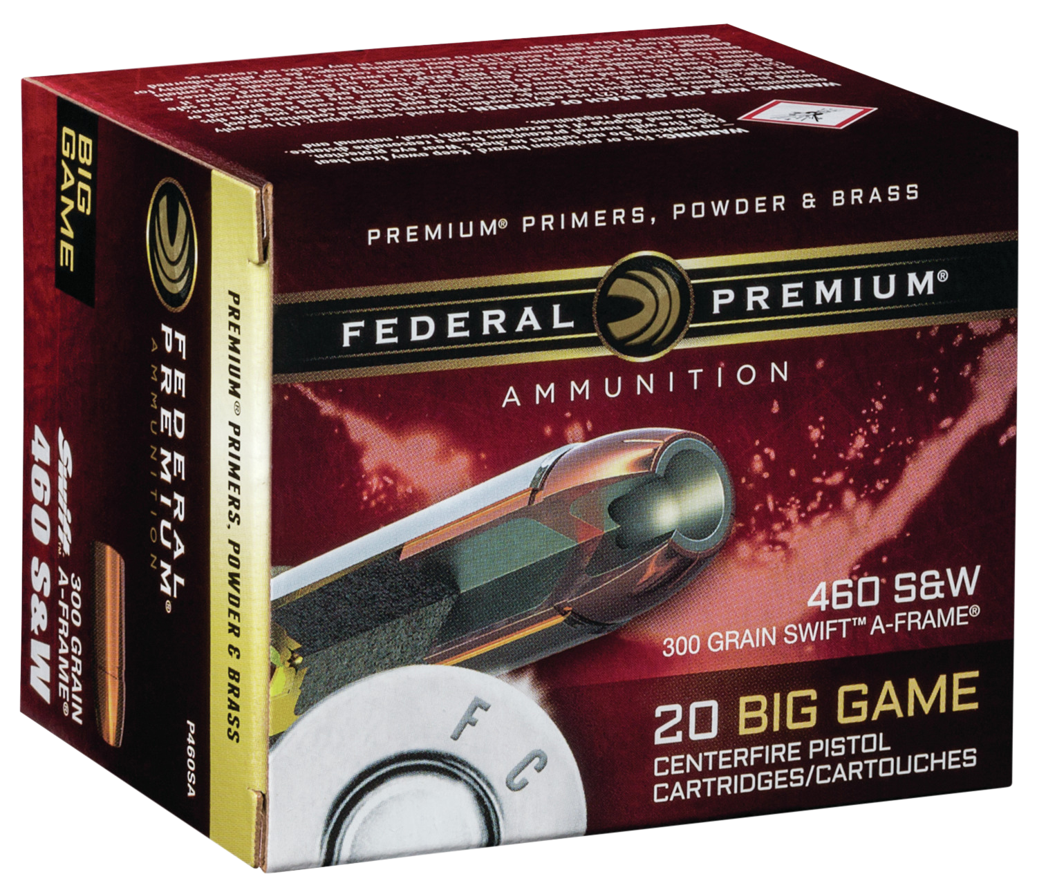 Federal Premium, Fed P460sa       460sw     300 Swafr         20/10