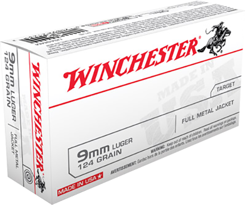Winchester Ammo Usa, Win Usa9mm    9mm        124 Fmj             50/10