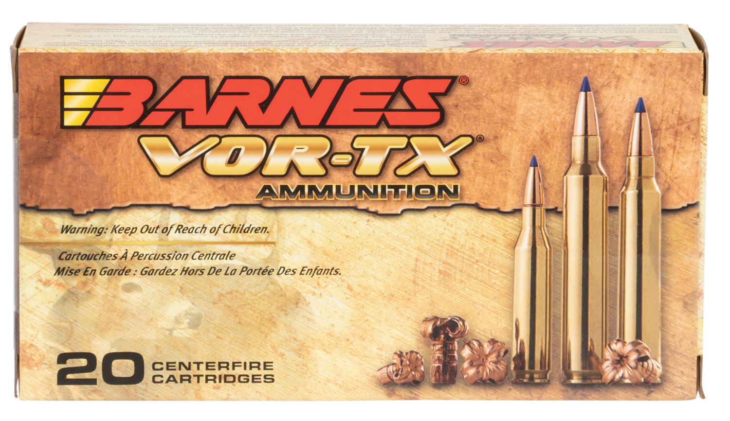 Barnes Bullets Vor-tx, Brns 21522 Bb243w1     243        80 Ttsx Bt 20/10