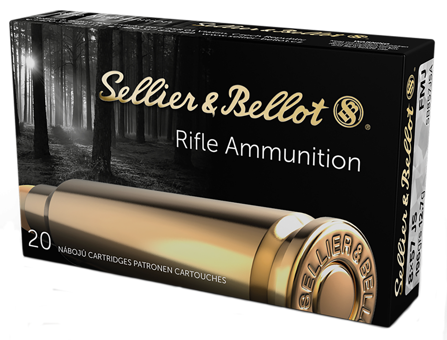 Sellier & Bellot Rifle, S&b Sb857jsa       8x57js  196 Fmj           20/20