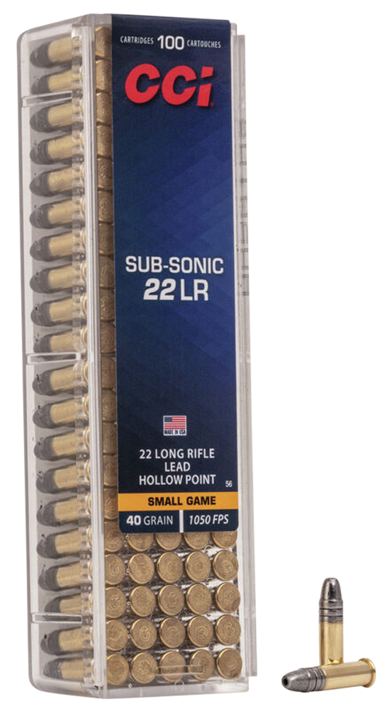 Cci Subsonic, Cci 0056  22 Subsonic 40hp                  100/50