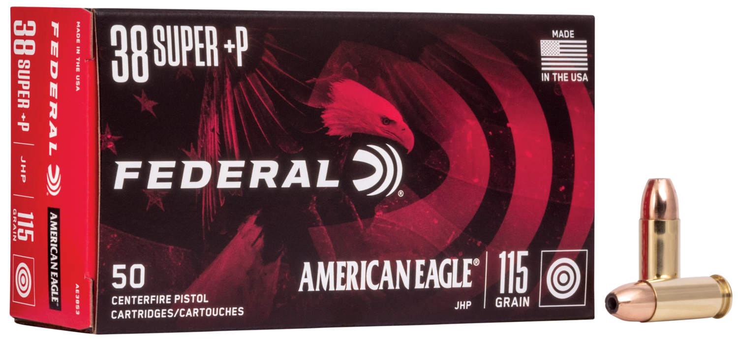 Federal American Eagle, Fed Ae38s3       38 Sup    115 Jhp           50/20