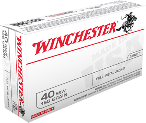 Winchester Ammo Usa, Win Usa40sw   40s        165 Fmj             50/10