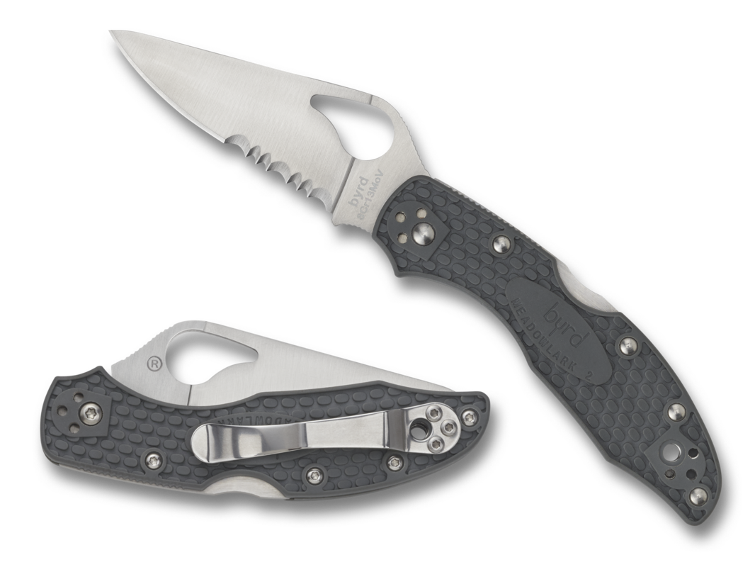 Spyderco Byrd, Spy By04psbk2   Byrd Meadowlark Cmb Dp  2.87   Blk