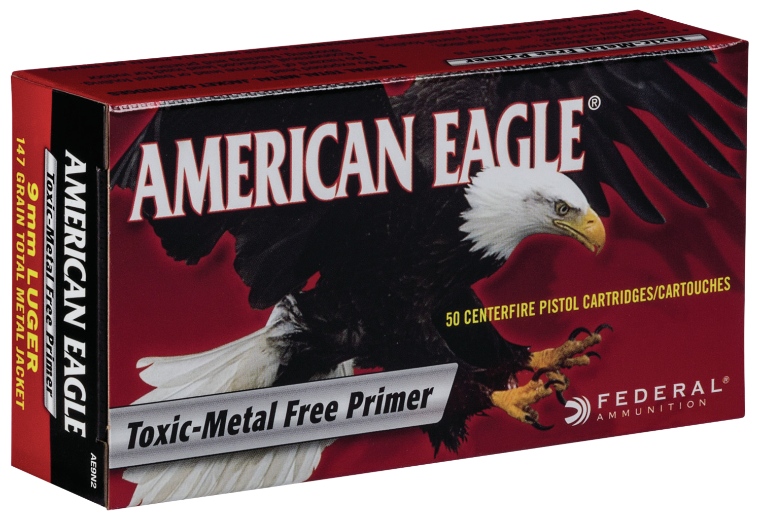 Federal American Eagle Irt, Fed Ae9n2        9mm Lug   147 Tmj           50/20