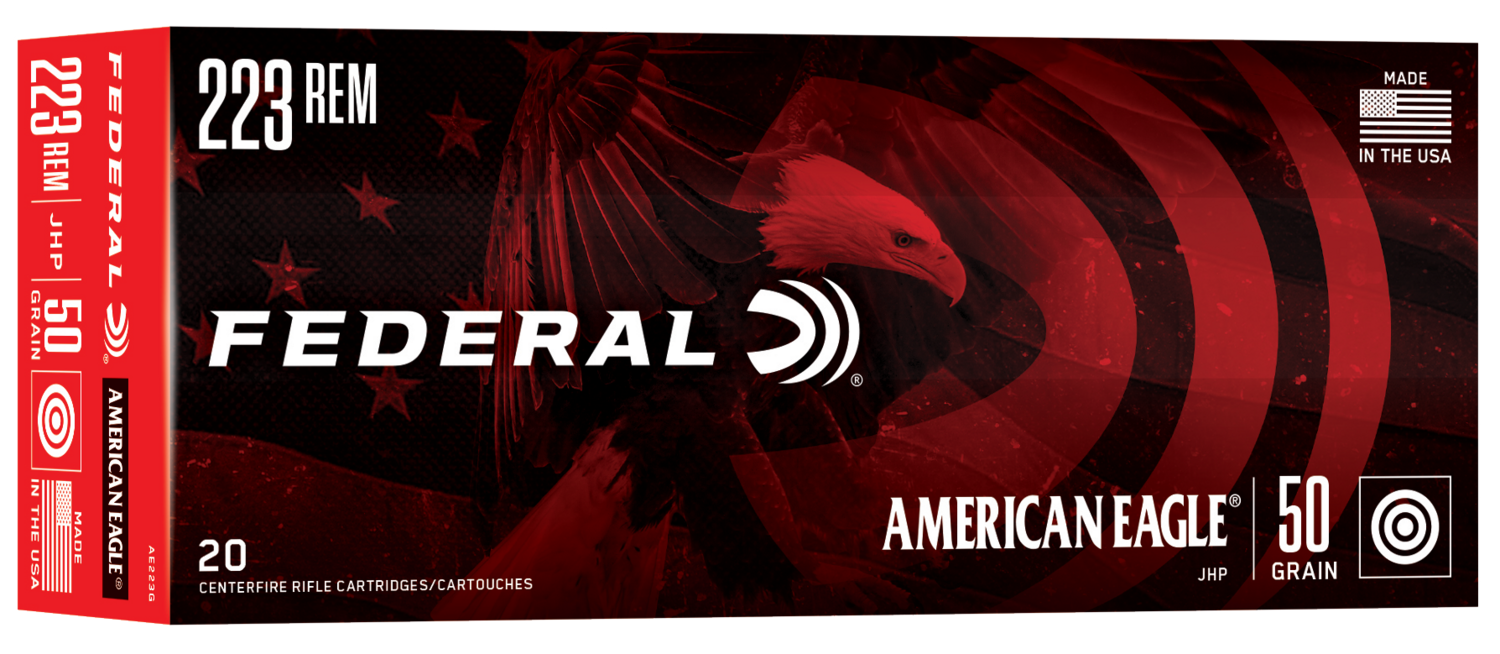 Federal American Eagle, Fed Ae223g         223      50 Jhp           20/25