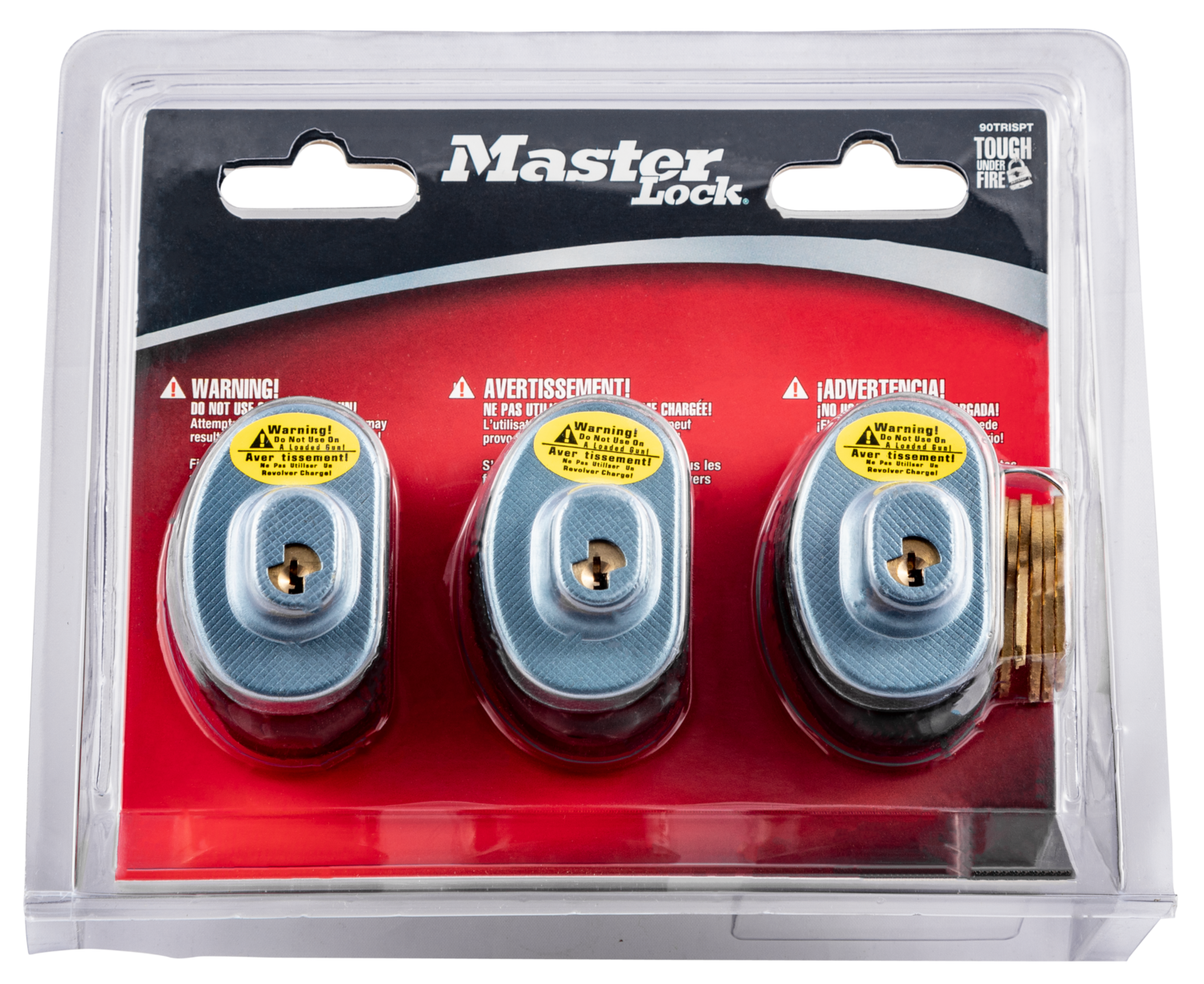 Master Lock Trigger Lock, Master 90trispt    Gun Lock 3pk Same/key