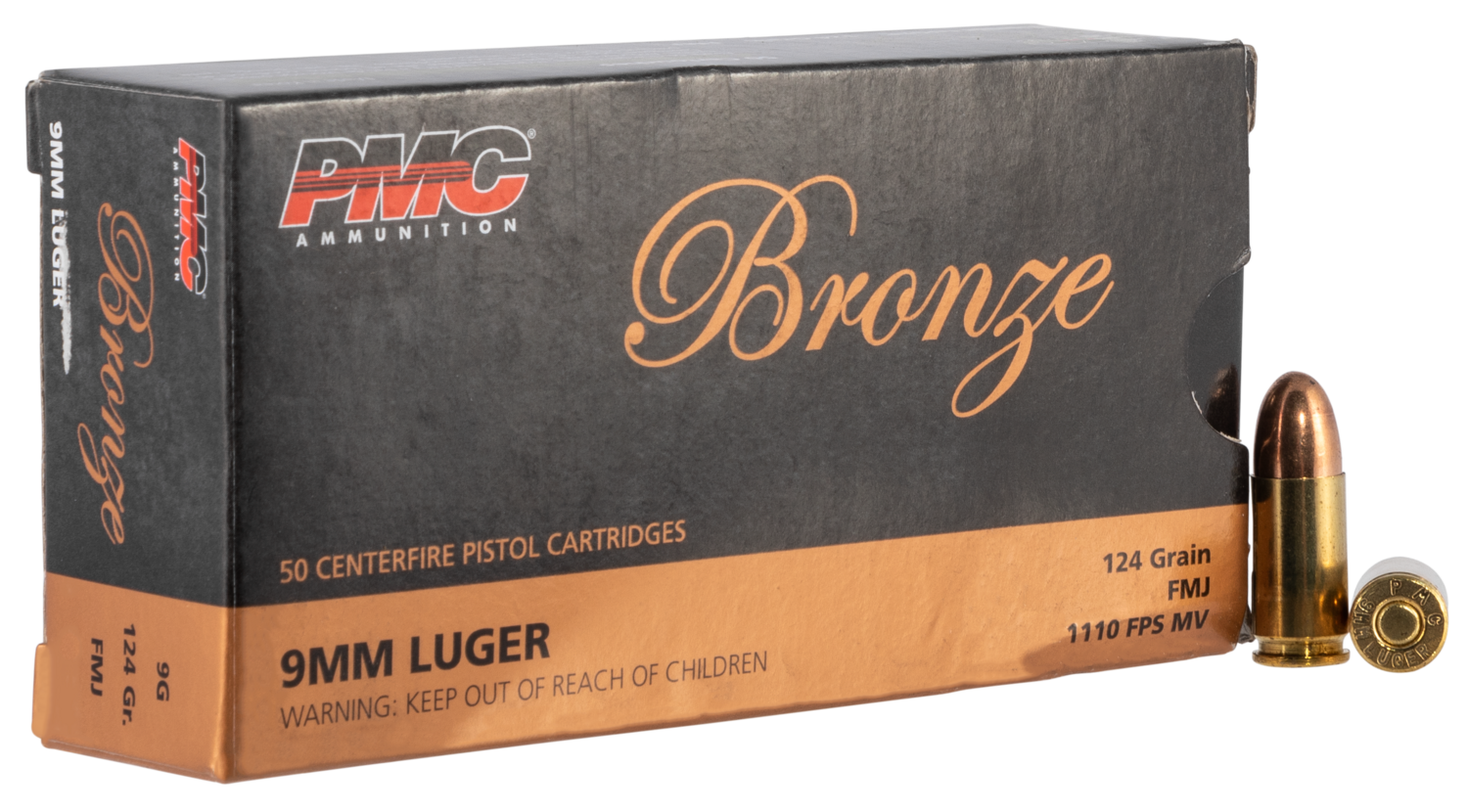 Pmc Bronze, Pmc 9g       9mm     124 Fmj Tgt             50/20